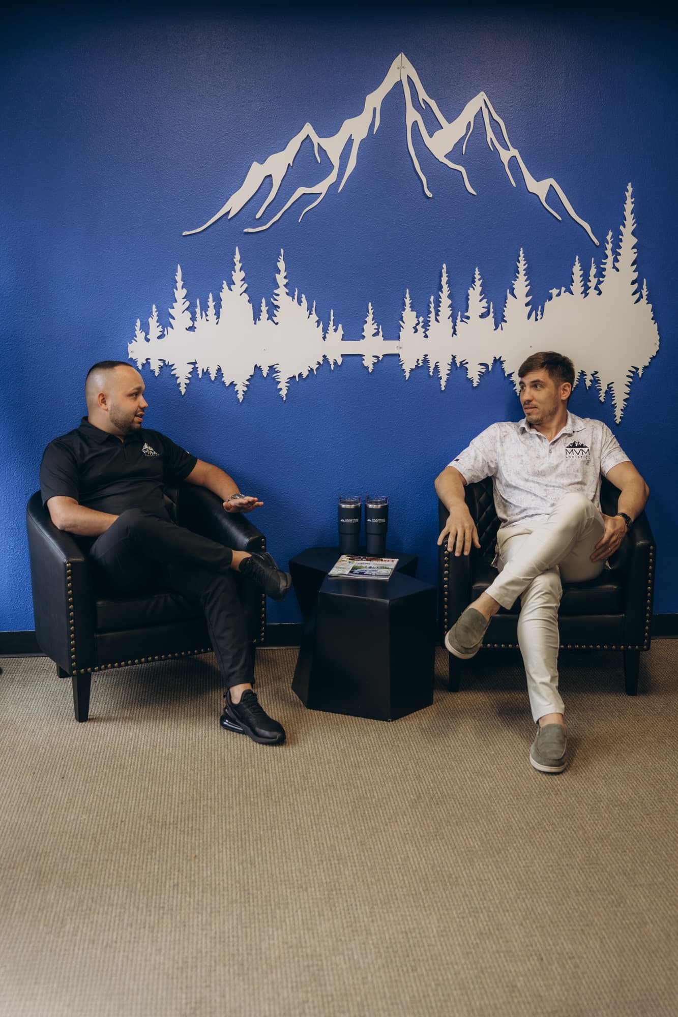MVM Logistics team members at the office